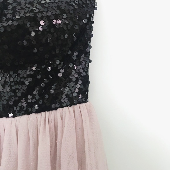 Sequined Tulle Homecoming Dress - Picture 2 of 2